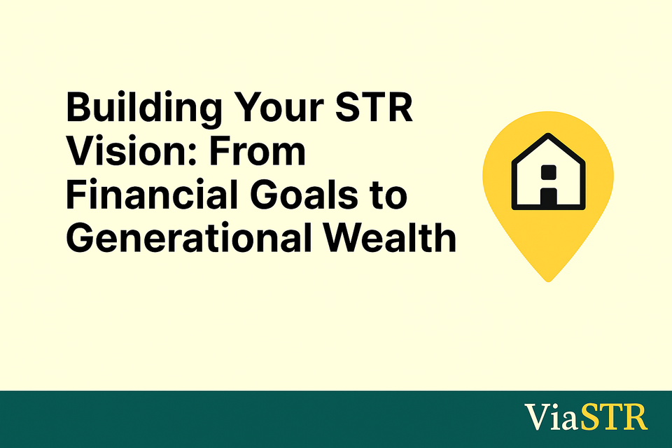 Building Your STR Vision: From Financial Goals to Generational Wealth