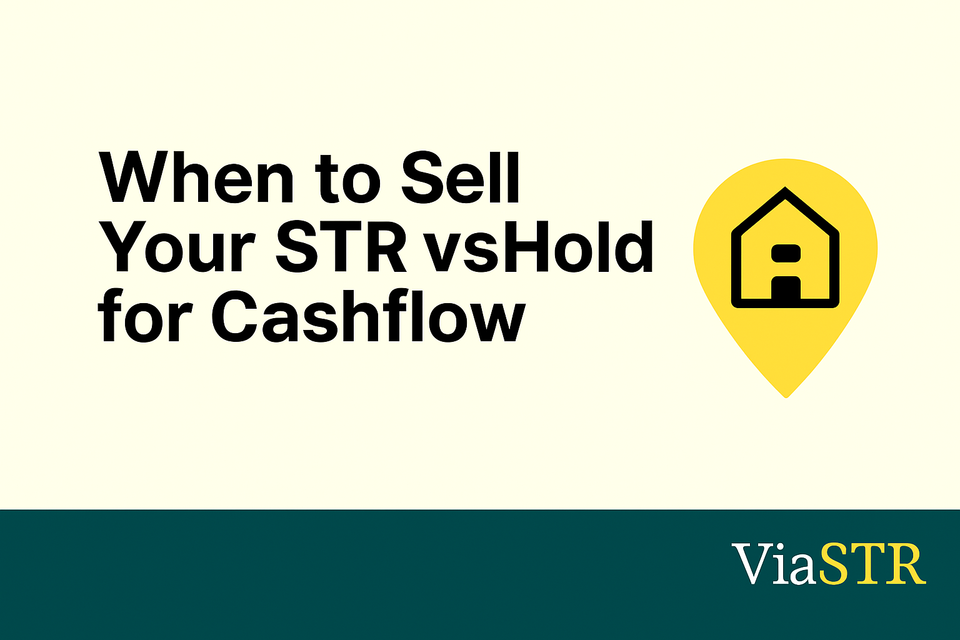 When to Sell Your STR vs Hold for Cashflow