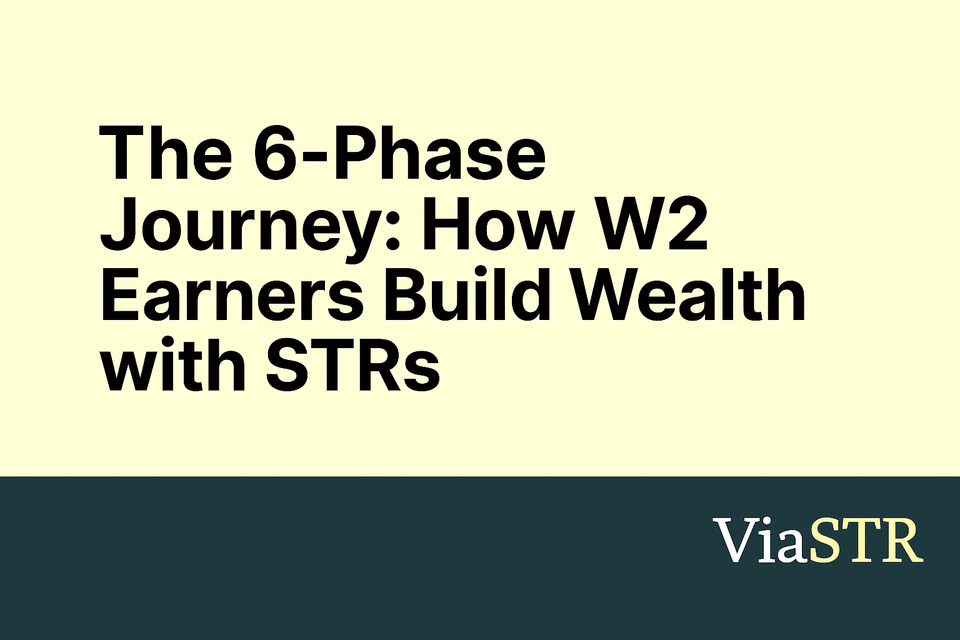 The 6-Phase Journey: How W2 Earners Build Wealth with STRs